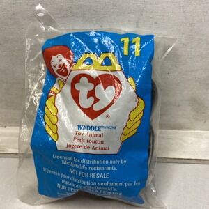 Vintage‎ McDonald's Ty Teenie Beanie Babies Waddle The Penguin New